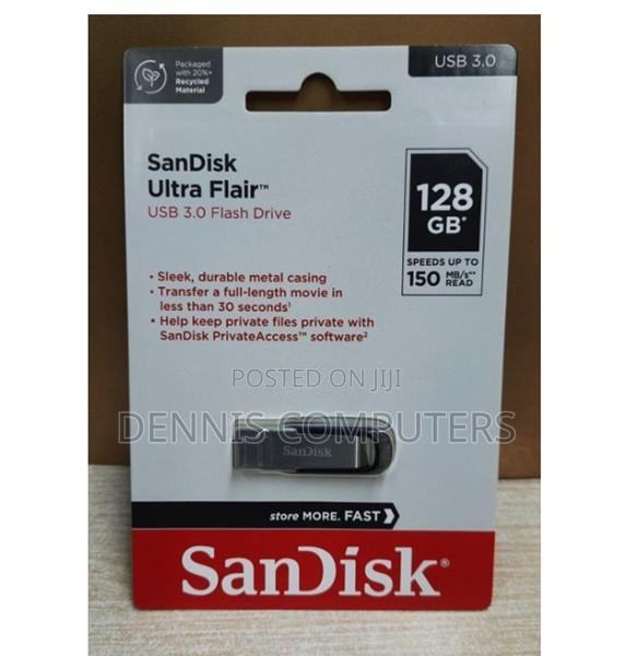 Sandisk Ultra Flair 3.0 Usb Flash Drive 128gb