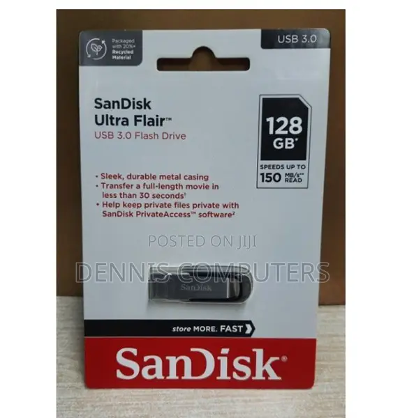 Sandisk Ultra Flair 3.0 Usb Flash Drive 128gb