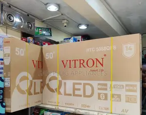 Vitron 50" Qled Smart Android Tv – Frameless Uhd, Bluetooth Enabled