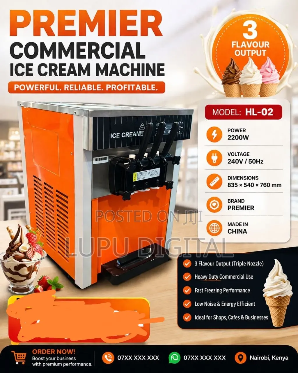 Commercial Ice-cream Maker