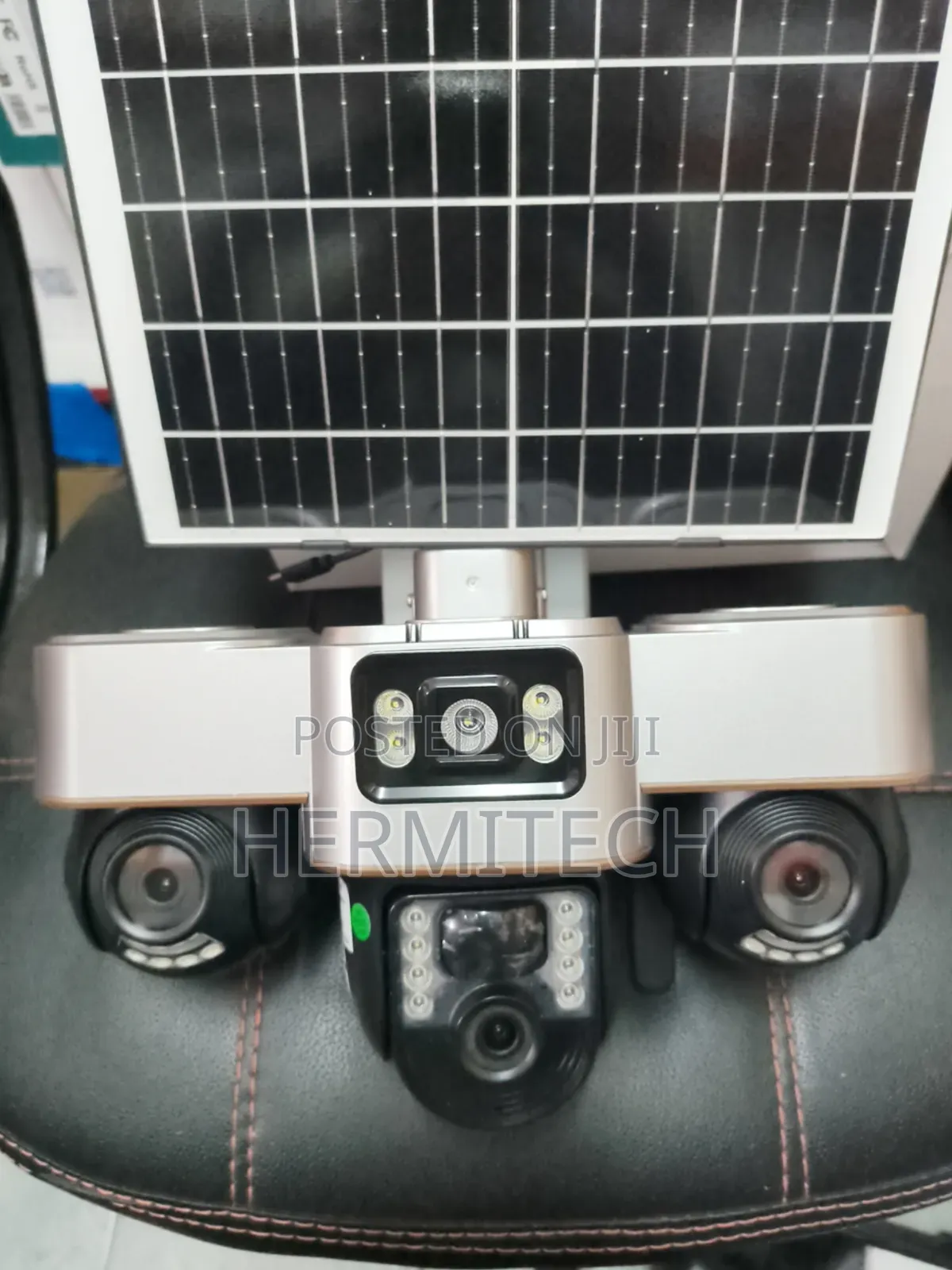 4g Smart Three Real Screens Triple Lens Solar Powered CCTV Outdoor