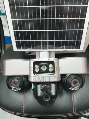 4g Smart Three Real Screens Triple Lens Solar Powered CCTV Outdoor