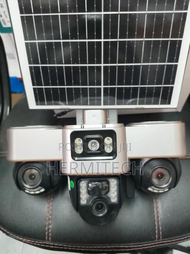 4g Smart Three Real Screens Triple Lens Solar Powered CCTV Outdoor - thumbnail 2