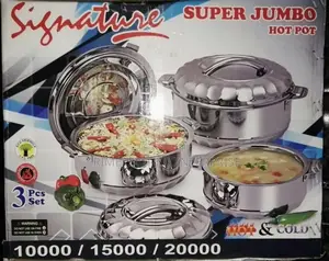 3 PCS Signature Stainless Steel Hotpots(10l, 15l, 20l)