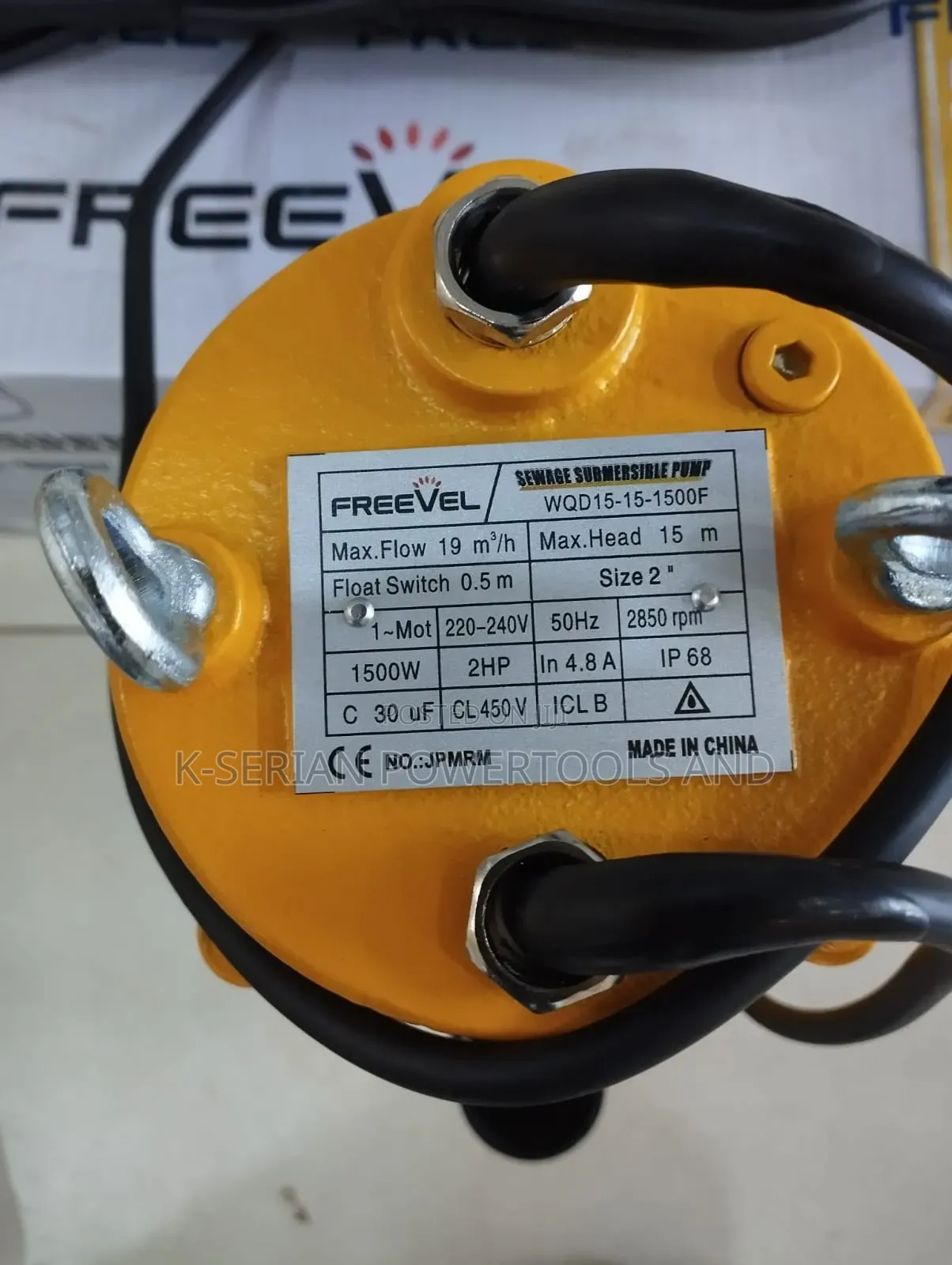 2hp Sewage Pump/ Freevel Submersible Electric 2' Pump