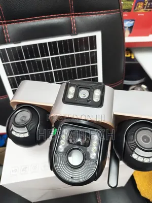 Triple Lens One Solar Panel 4g Smart Solar Powered CCTV Camera