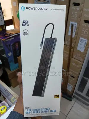 Powerology Nexis 13-in-1 Usb-C Hub With Laptop Stand