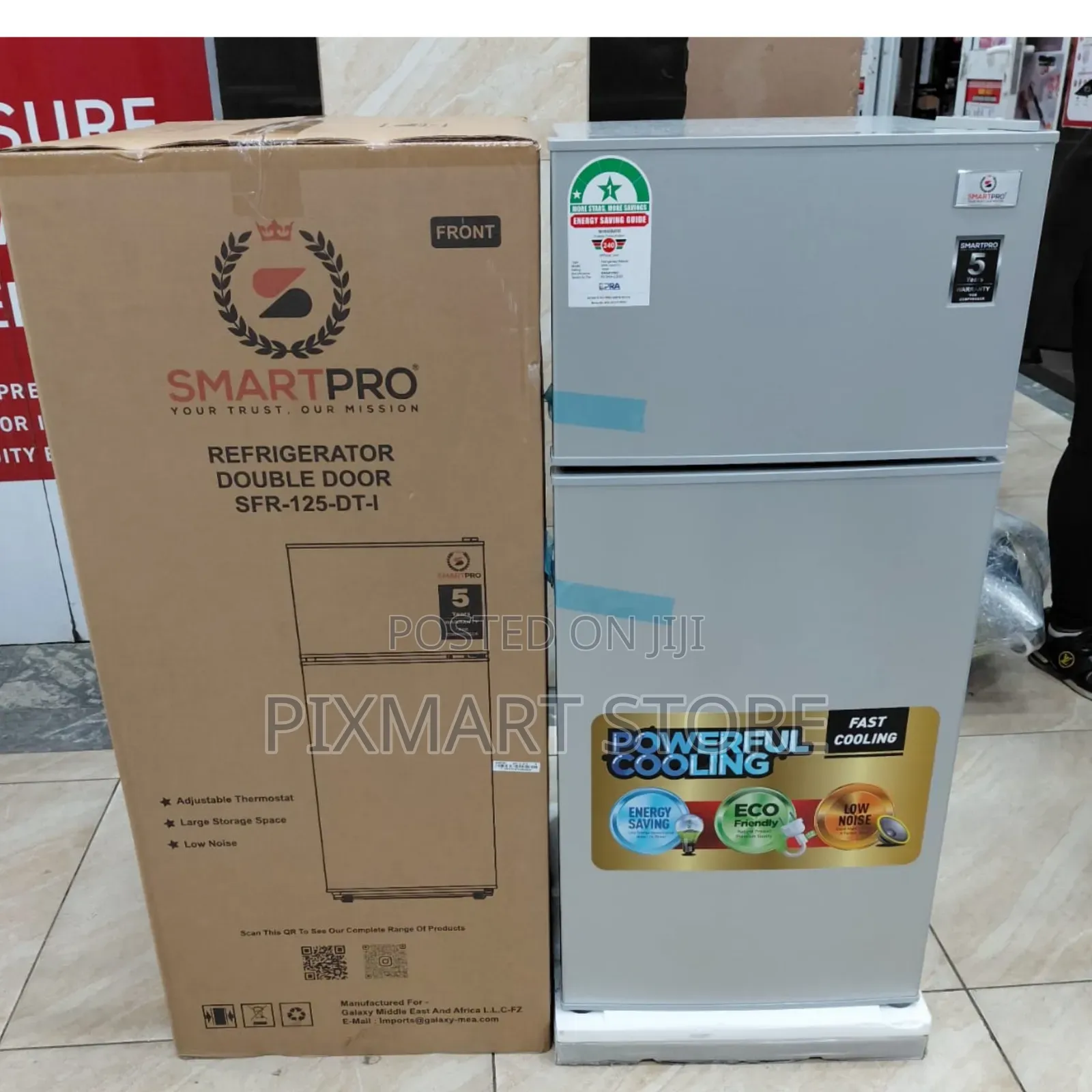 Smartpro 95l Double Door Fridge SFR-125-Dt-I Compact