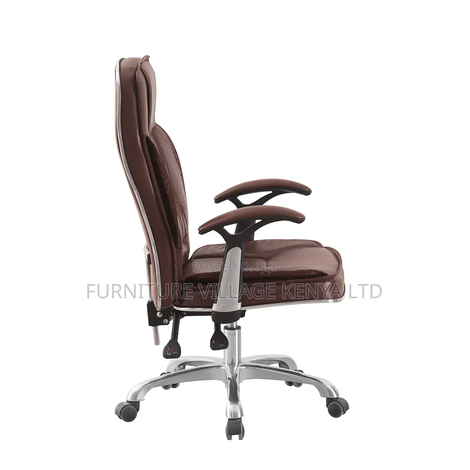 Brown Leather Manager Generic Office Chair