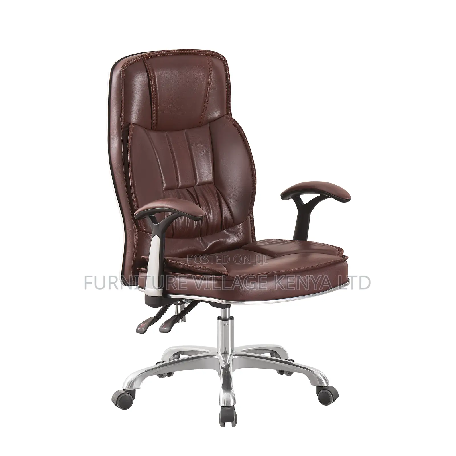 Brown Leather Manager Generic Office Chair