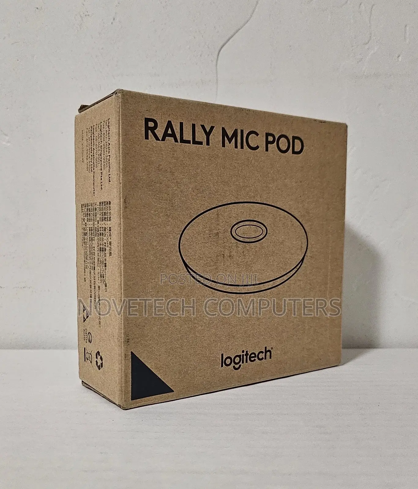 Logitech Rally Mic Pod Wired Microphone (989-000430) - New Sealed
