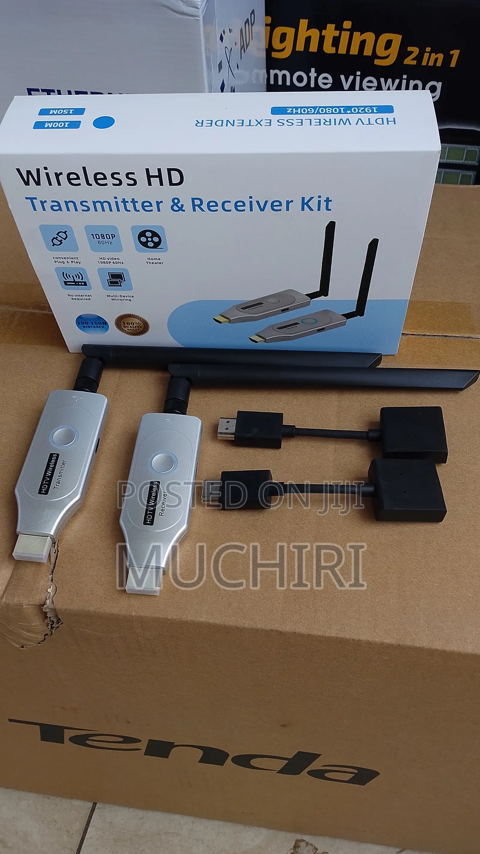 100m Wireless Hdmi Extender 1080p No Cable Solution
