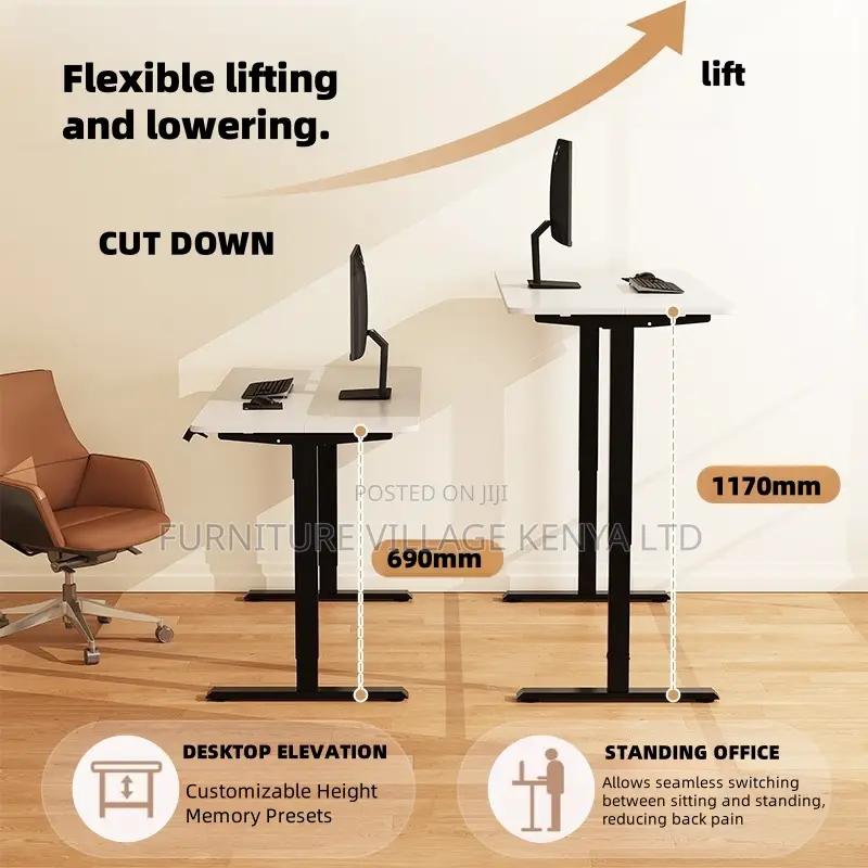 1200mm Electric Smart Standing Home Office Table