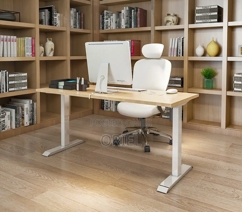 Office Desk : 200cm Height Adjustable Electric Office Computer Desk
