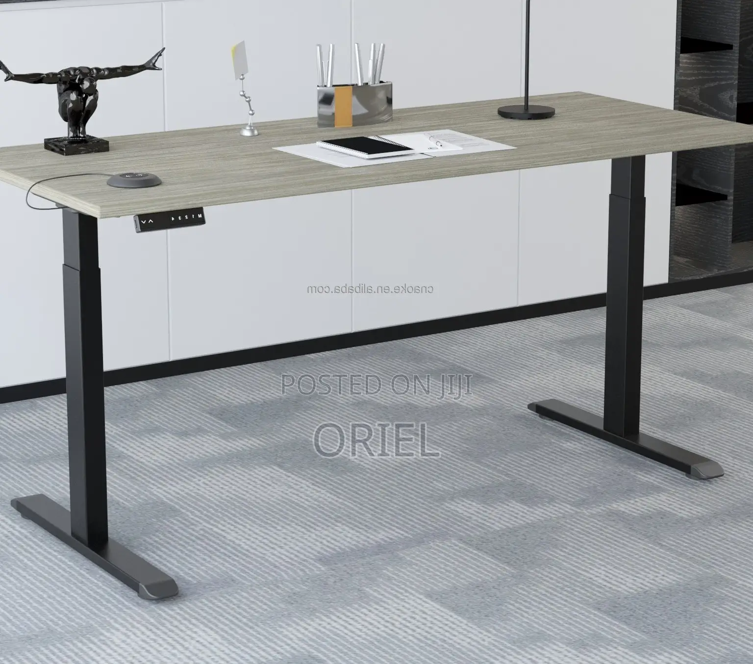 Office Desk : 200cm Height Adjustable Electric Office Computer Desk