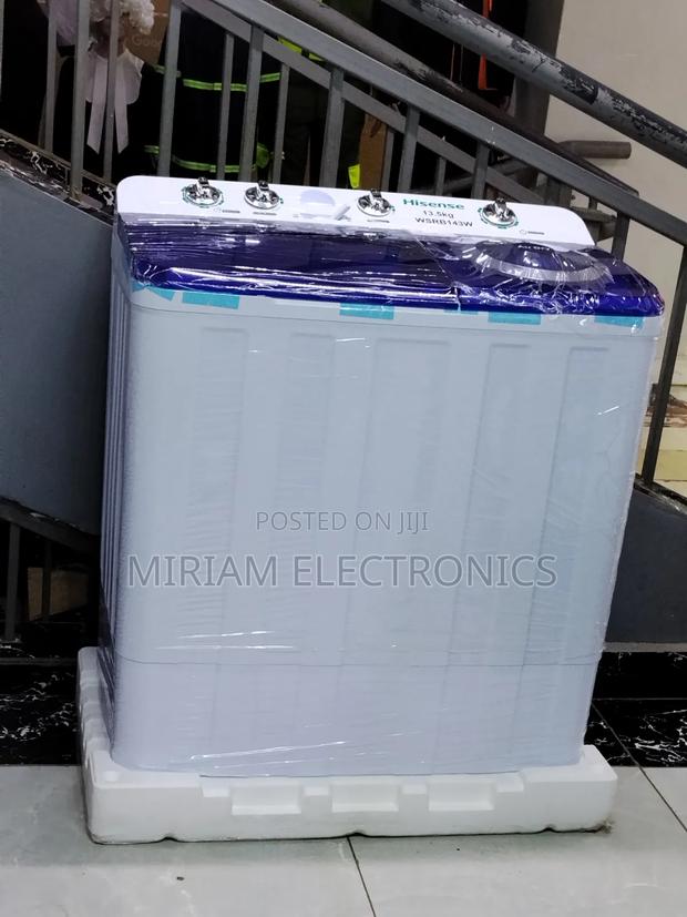 Hisense 13.5kg Twin Tab Washing Machine – White - thumbnail 2