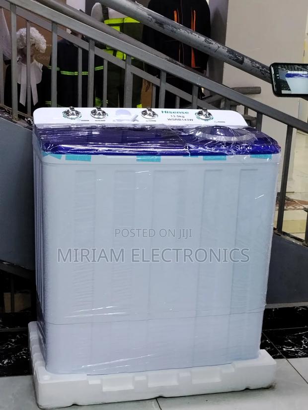 Hisense 13.5kg Twin Tab Washing Machine – White - thumbnail 4