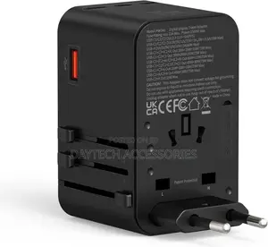Powerology 75w Universal Travel Charger With Real-Time Power Display