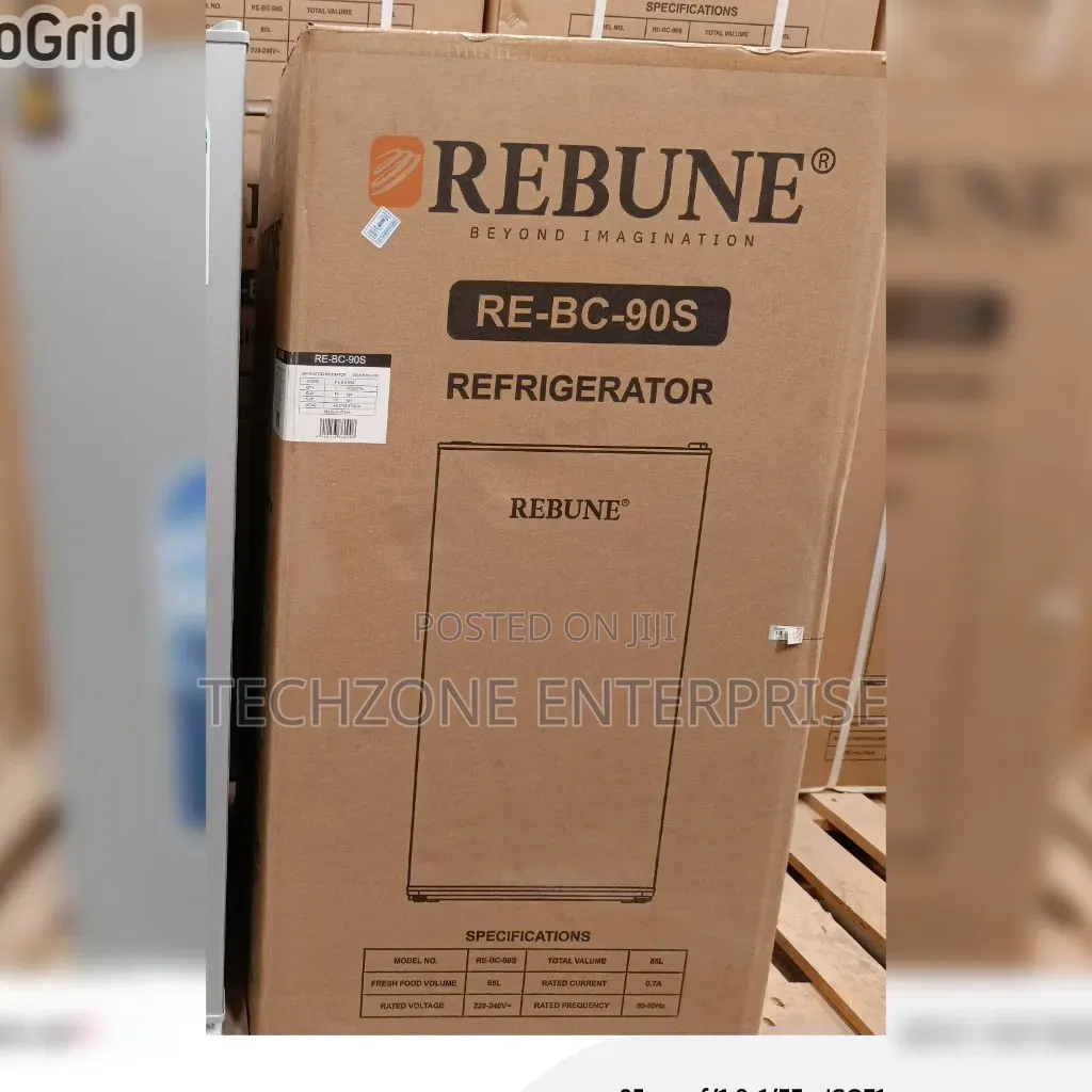 Rebune 90 Litres Dark Silver Single Door Refrigerator 