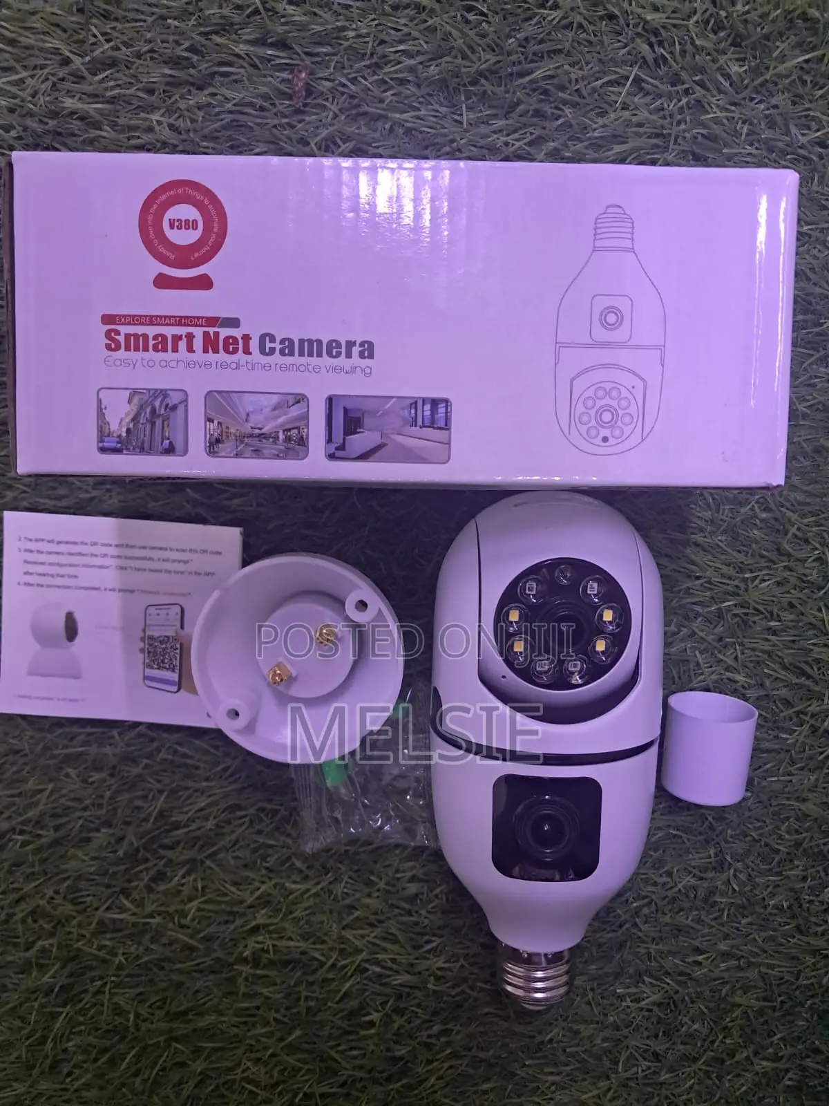 Panoramic 360 Degree CCTV Light Bulb Camera With Two-Way Audio