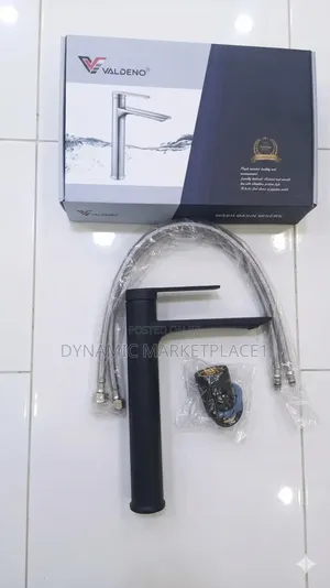 Modern Matte Black High-Basin Mixer Tap