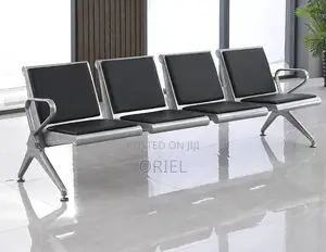 Office Bench : Heavy Duty Office Padded 4-Seater Waiting Bench