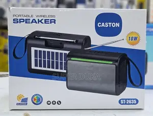Caston St-2635 Solar Wireless Speaker - 10w Bluetooth, Fm Radio Rgb