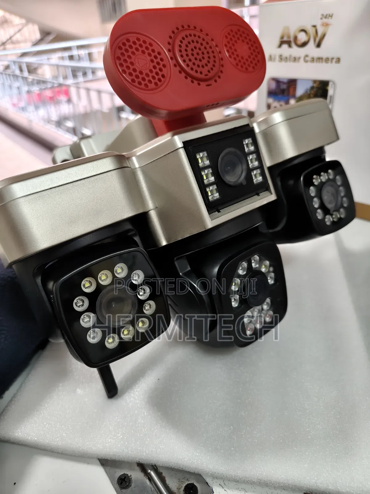 Solar CCTV Two Way Talk Quad Lens 4g 4lens Alarm System Notification