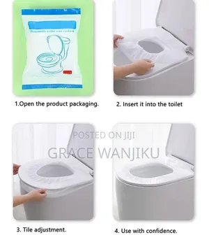 10pcs Disposable Toilet Seat Cover Wood Pulp Paper Toilets Mat