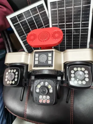Improved Features 4lens CCTV Solar Powered 4g Smart Alarm Siren