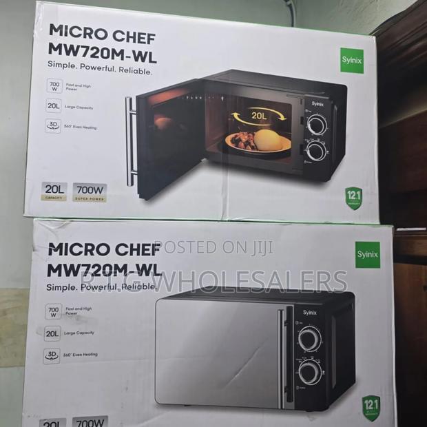Syinix 20l Microwave 700w Manual Knob Easy Use