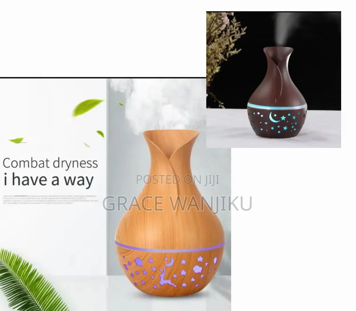 *Wooden Ultrasonic Humidifier/Diffuser*