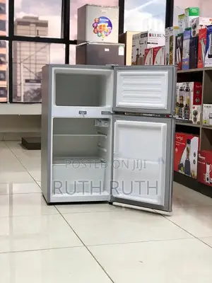 Silver Volsmart 108 Litres Double Door Refrigerator
