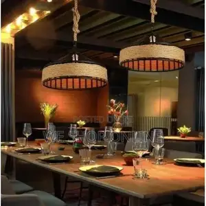 300mm Hemp Rope Pendant Light