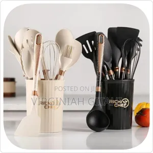 12pcs Set Silicone Non Stick Cookware Spatula Shovel Spoons