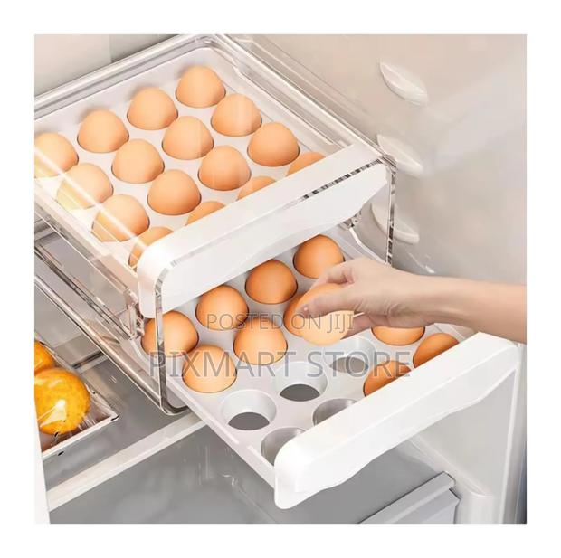 Transparent 34 Egg Organizer Tray Strong Acrylic Design
