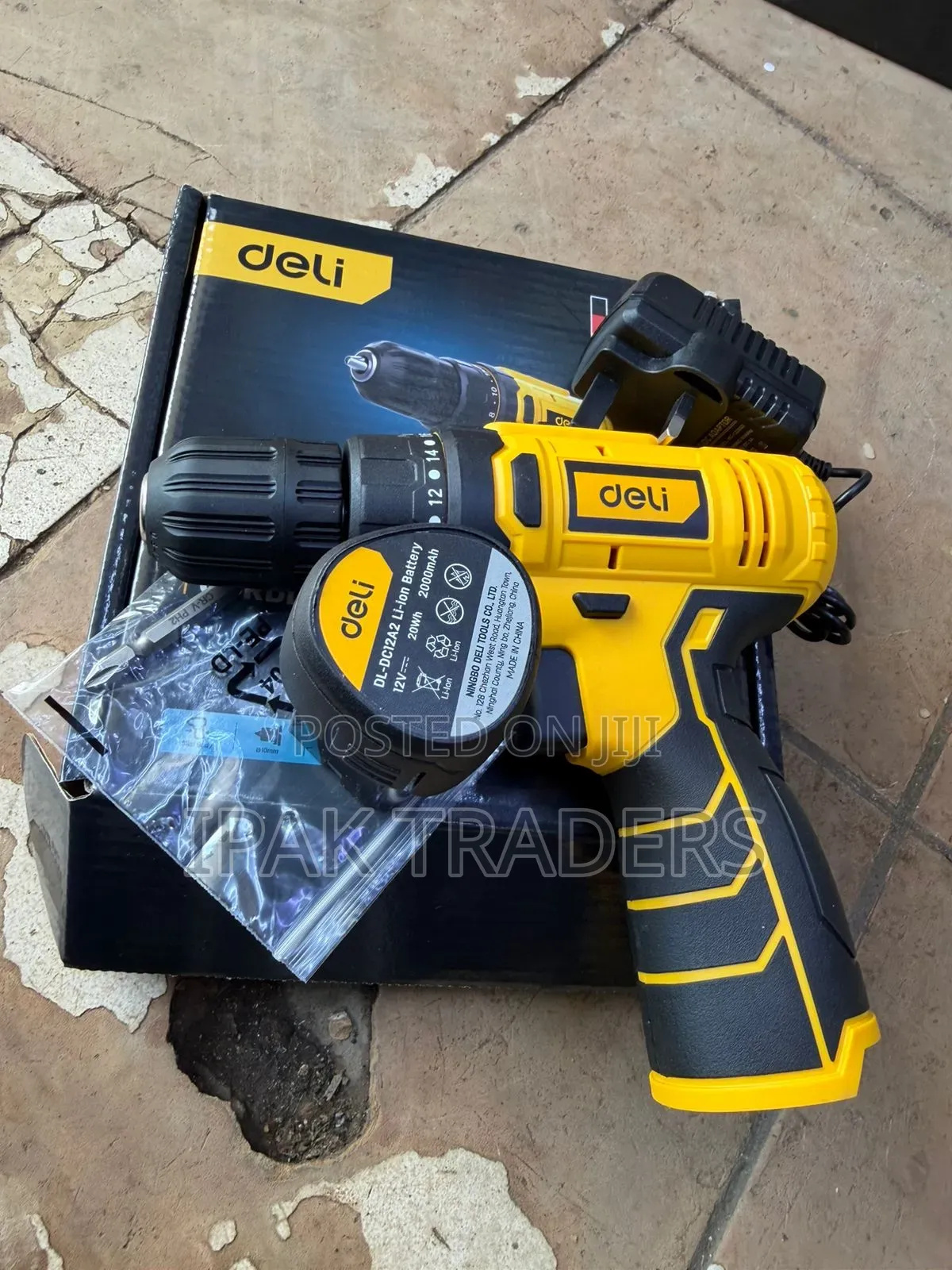 Deli 12v Max Lithium-Ion Cordless Drill Driver