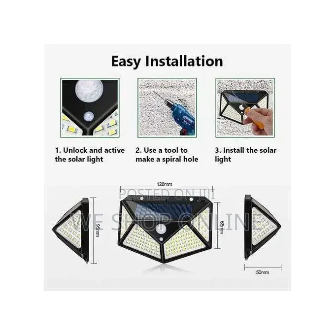 Solar Light 100 Led Wall Lights