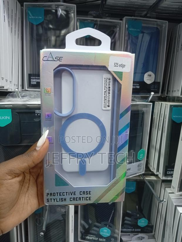 Samsung Galaxy S25 Edge Built-in Magnetic Ring Protective Case