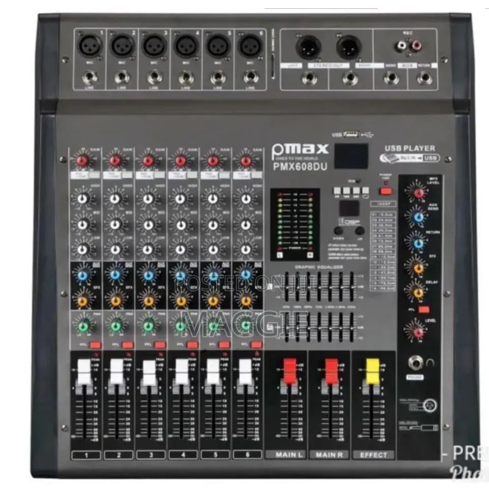 Pmax 6ch Powered Mixer