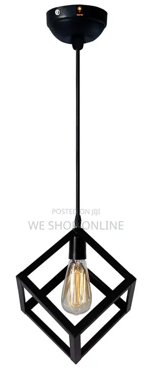 Geometric Cube Pendant Light