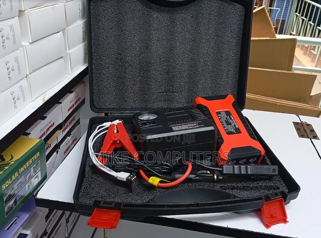 Multifunction Car Jump Starter With Air Pump and Battery Booster
