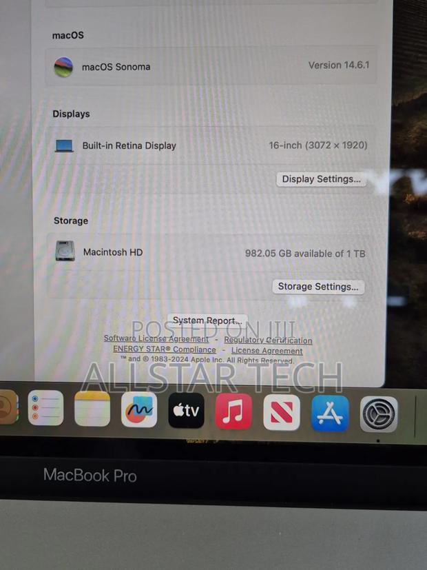 Laptop Apple MacBook Pro 2019 16GB Intel Core i9 SSD 1T - thumbnail 2