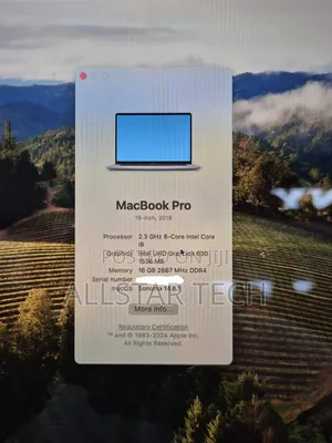 Laptop Apple MacBook Pro 2019 16GB Intel Core i9 SSD 1T