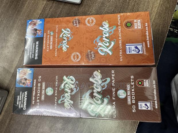 Korobo Brown Regular, Queen Size, 11/4 Rolling Paper- 100 Leaves 50 Bk