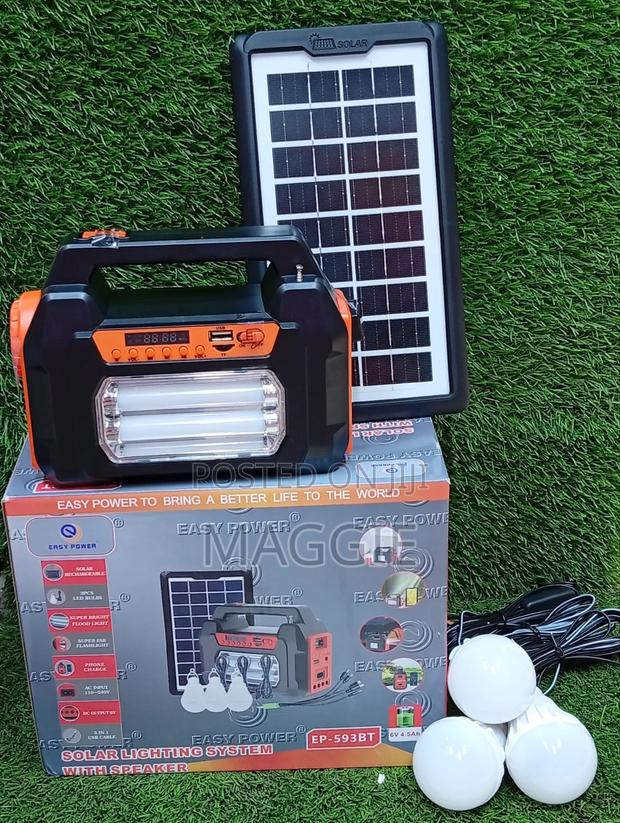 Solar Lighting System With Speaker - main view
