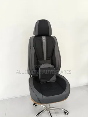 Pure Leather Black Grey Seat Covers Universal 5seaters With Headrests
