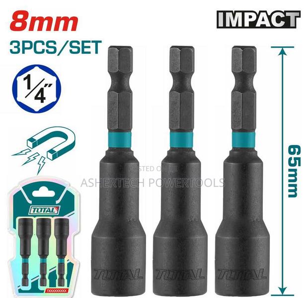 Total Tac270831 3 PCS Impact Magnetic Nut Set