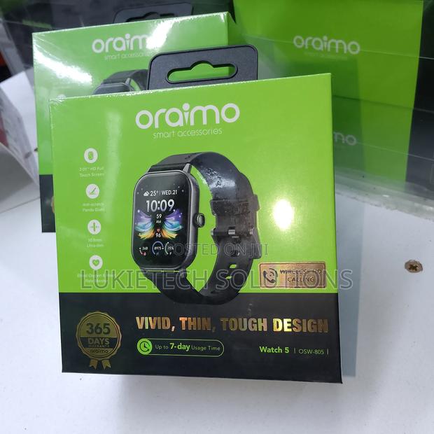 Smart Watch , Oraimo Watch 5 Water Proof, Weight 41.4 Grams - main view