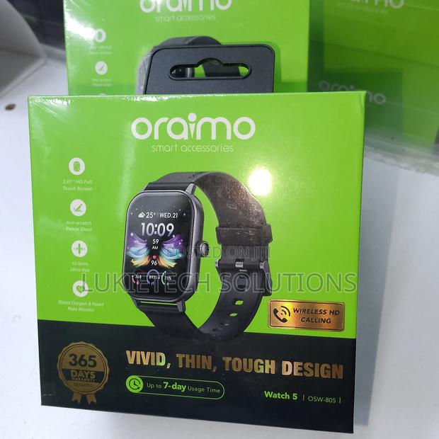 Smart Watch , Oraimo Watch 5 Water Proof, Weight 41.4 Grams - thumbnail 2
